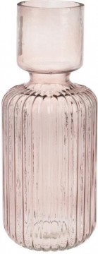 Vase glass lysrosa 115x30cm